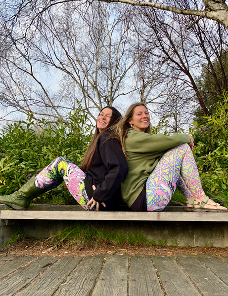 Sacred Garden Devi Leggings - Monochrome