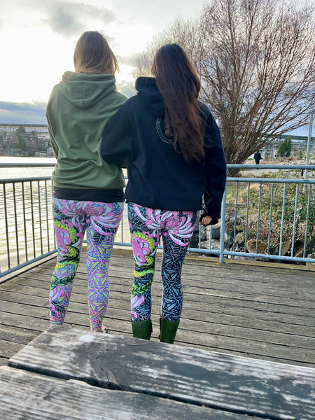 Sacred Garden Devi Leggings - Monochrome