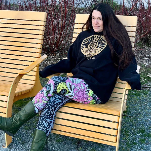 Sacred Garden Devi Leggings - Monochrome