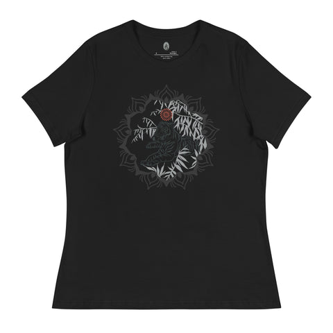 Faces of Shakti Tiger Mandala Ladies fitted tee